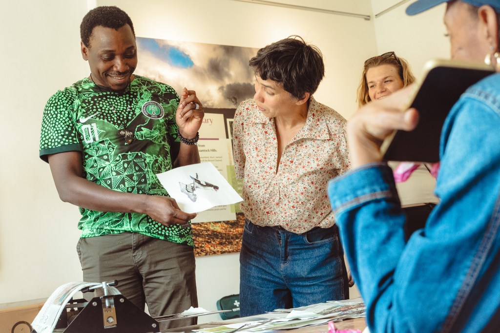 Cyanotypes and Tetra Pak&nbsp;printmaking
